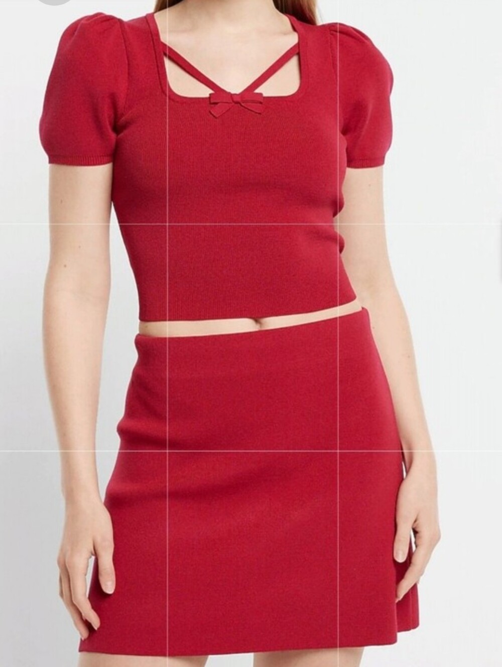 Express High Waist 2 Piece Sweater Set